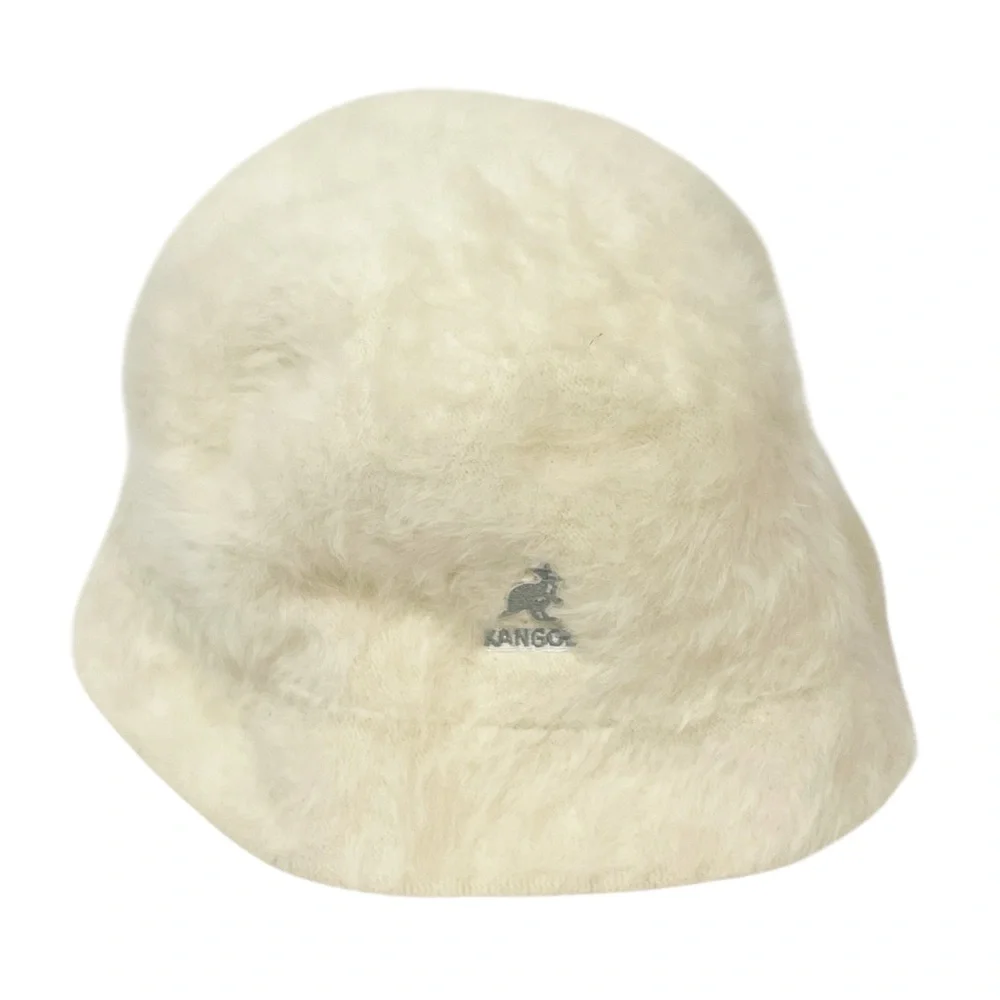 Kangol Kids Size‎ Large Furgora Casual Bucket Hat White Angora Blend